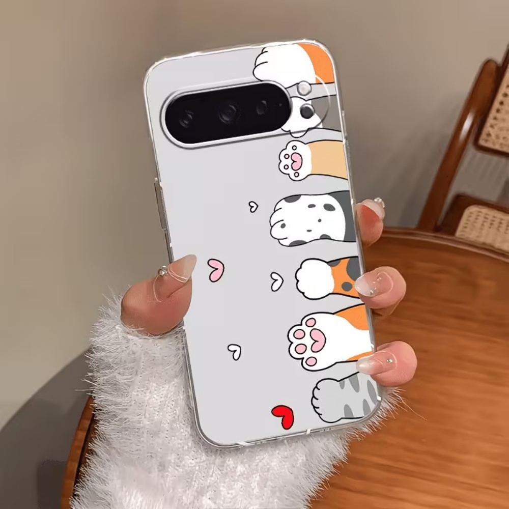 Google Pixel 9 - Cover per telefono in silicone trasparente
