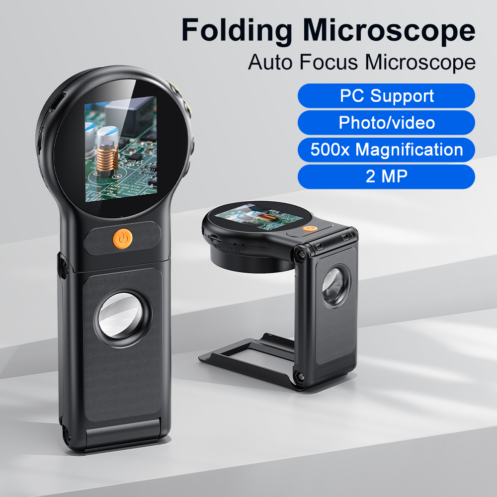 Digital Magnifier Reading - Microscopio digitale Autofocus 500X con microscopi