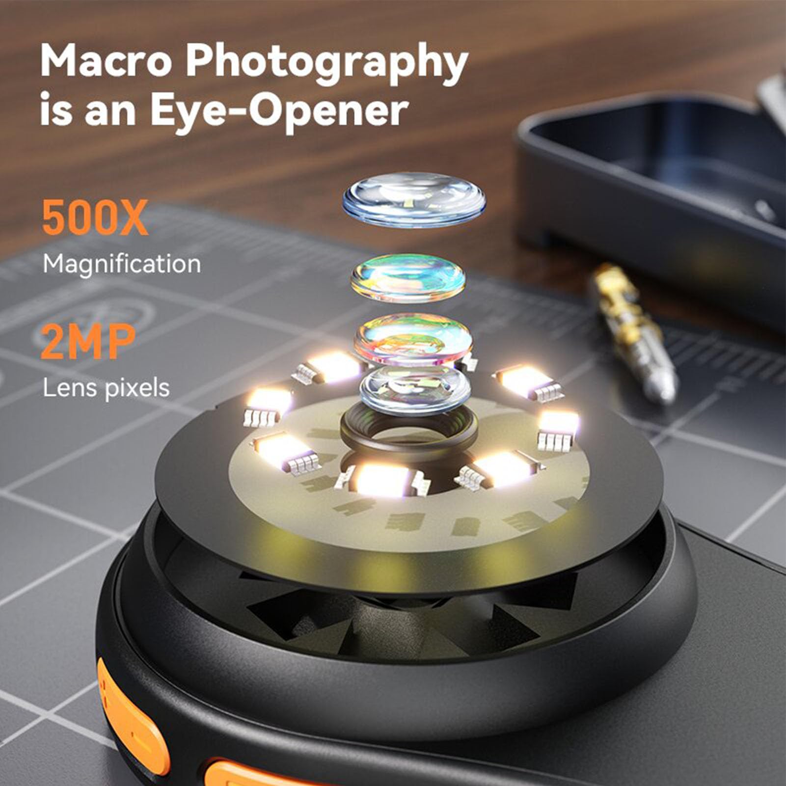 Microscopio Digitale 500x con  - Digital Magnifier Reading recensione e prezzo